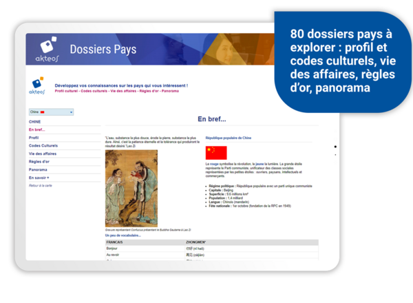 Dossiers Pays - Digital Learning interculturel - Akteos Academy